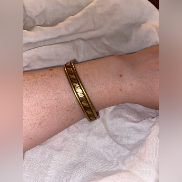 Women’s Vintage metal bracelet Gold silver and bronze - Picture 4 of 14